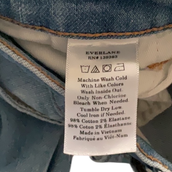 Everlane Light Wash High Rise Skinny Regular Jeans, size 32 - Picture 6 of 10